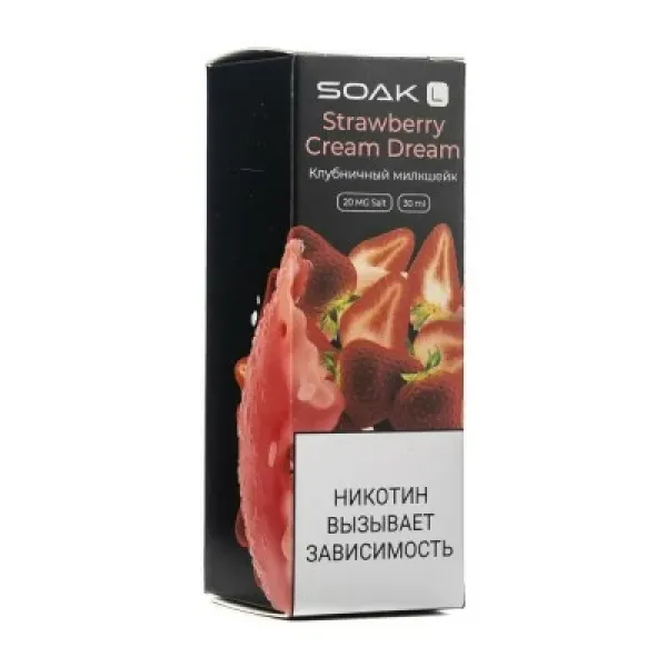 Жидкость SOAK L Strawberry Cream Dream 30 мл в Ростове-на-Дону