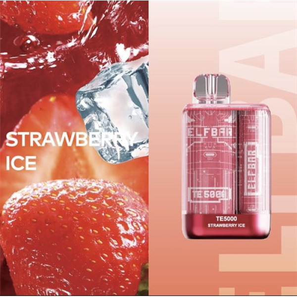 Elfbar TE5000 Strawberry Ice, 5000 тяг в Ростове-на-Дону