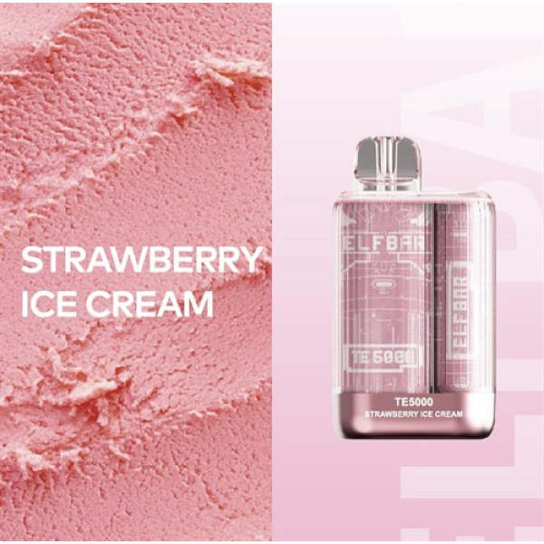 Elfbar TE5000 Strawberry Ice Cream, 5000 тяг в Ростове-на-Дону