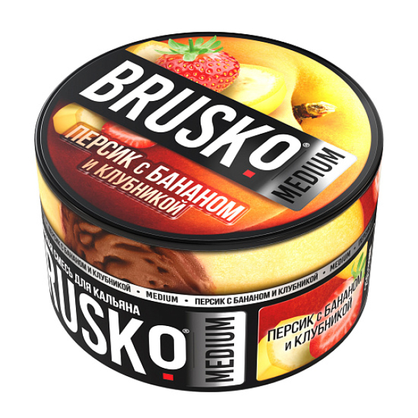 Смесь Brusko Персик с бананом и клубникой 250 гр в Ростове-на-Дону
