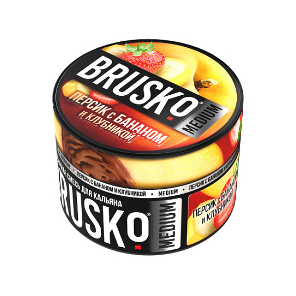 Смесь Brusko Персик с бананом и клубникой 50 гр в Ростове-на-Дону
