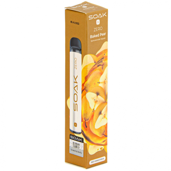SOAK X ZERO Baked pear 1500 затяжек (без никотина) в Ростове-на-Дону