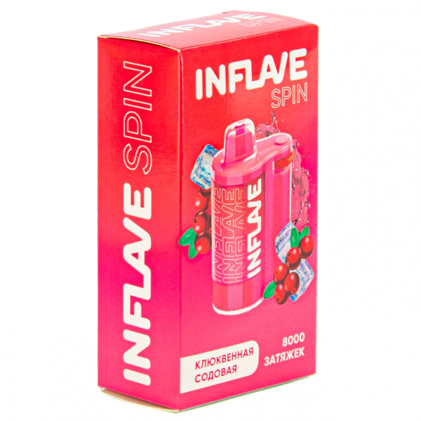 INFLAVE SPIN Клюквенная содовая (8000 затяжек) в Ростове-на-Дону