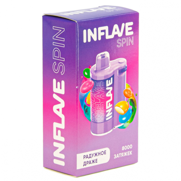 INFLAVE SPIN Радужное драже (8000 затяжек) в Ростове-на-Дону