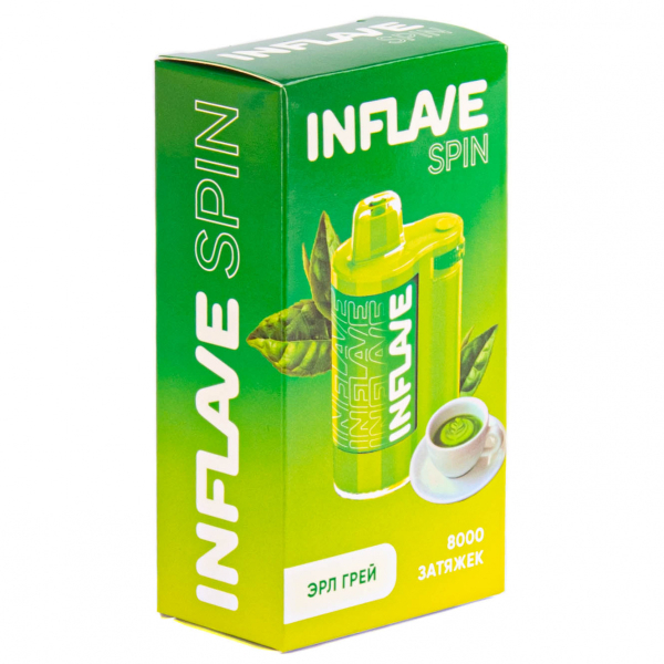 INFLAVE SPIN Эрл Грей (8000 затяжек) в Ростове-на-Дону