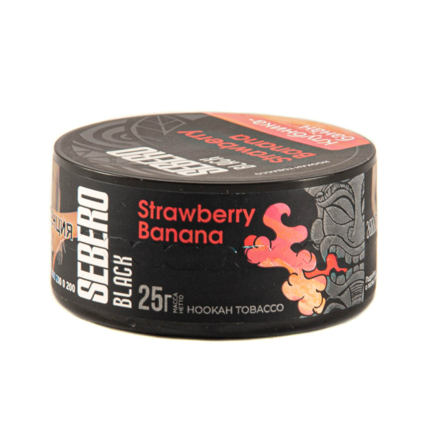 Табак Sebero Black Strawberry Banana  25 грамм в Ростове-на-Дону