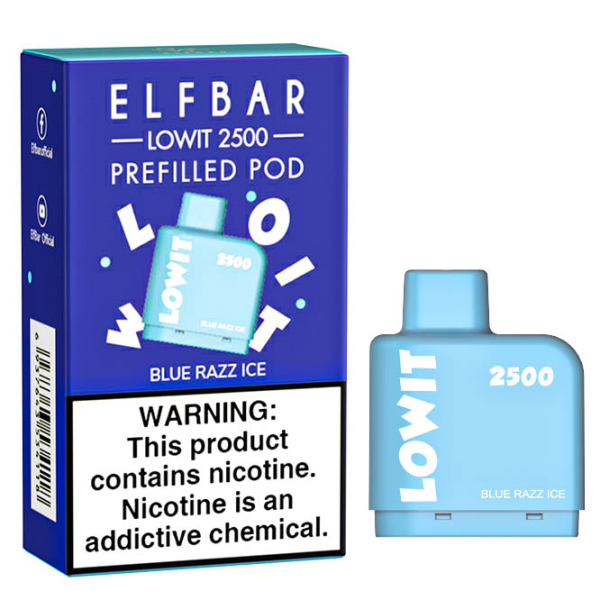 Картридж Elf Bar Lowit 2500 20 мг, 6 мл (Blue Razz Ice) в Ростове-на-Дону