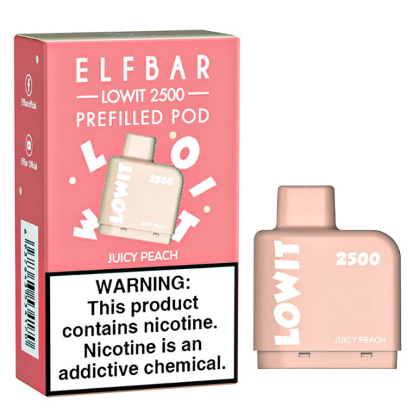 Картридж Elf Bar Lowit 2500 20 мг, 6 мл (Juicy Peach) в Ростове-на-Дону