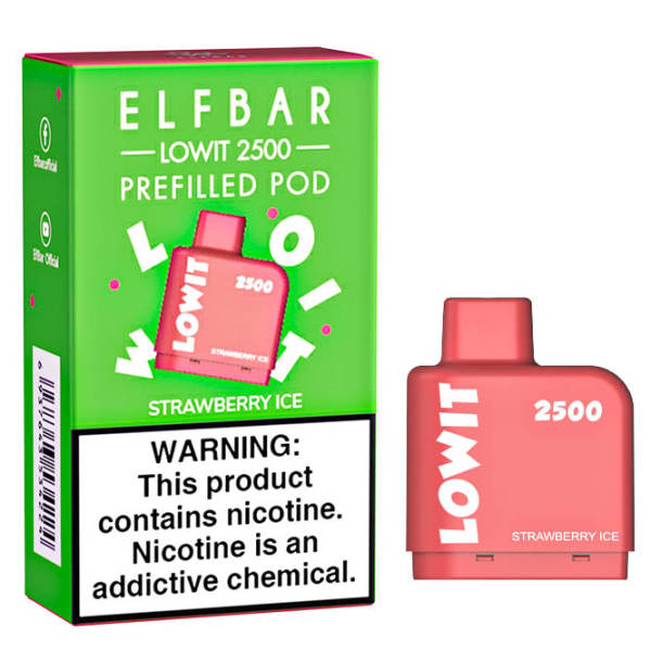 Картридж Elf Bar Lowit 2500 20 мг, 6 мл (Strawberry Ice) в Ростове-на-Дону