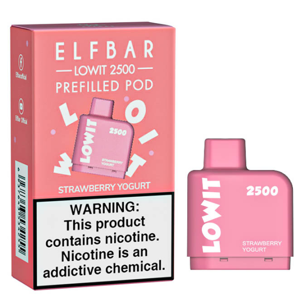 Картридж Elf Bar Lowit 2500 20 мг, 6 мл (Strawberry Yogurt) в Ростове-на-Дону