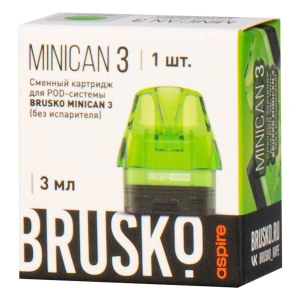 Картридж Brusko Minican 3 зелёный в Ростове-на-Дону