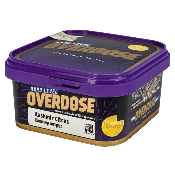Табак Overdose Kashmir Citrus  200 грамм в Ростове-на-Дону