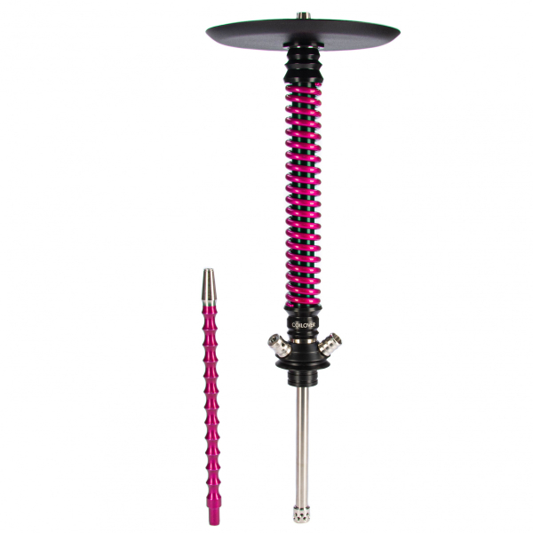 Кальян Mamay Customs Coilovers чёрно-розовый лак   в Ростове-на-Дону