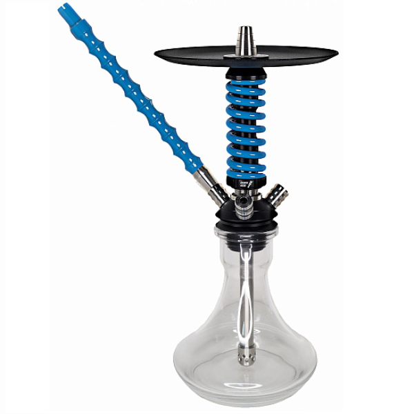 Кальян Mamay Custom Coilovers Micro Черный-Голубой Лак  в Ростове-на-Дону