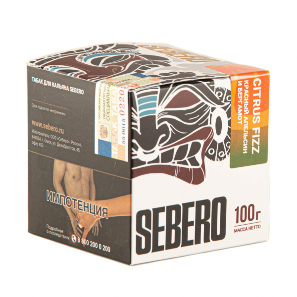 Табак Sebero Citrus fizz  100 грамм в Ростове-на-Дону