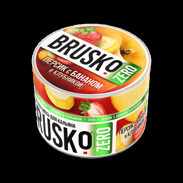 Смесь Brusko Персик С Бананом И Клубникой (Zero)  50 гр в Ростове-на-Дону