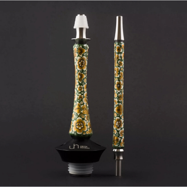 Кальян Union Hookah Sleek Хохлома Зеленый  в Ростове-на-Дону