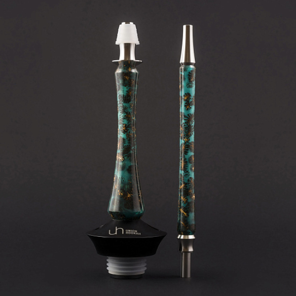 Кальян Union Hookah Sleek Акрил С Шишками Бирюзовый  в Ростове-на-Дону