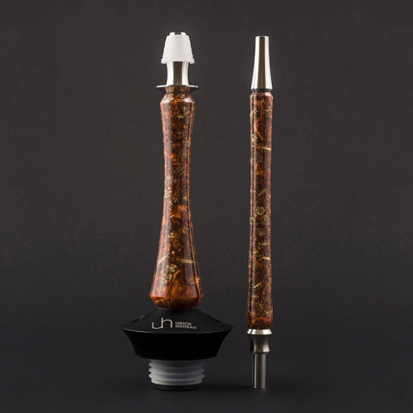 Кальян Union Hookah Sleek Акрил С Шишками Янтарь  в Ростове-на-Дону