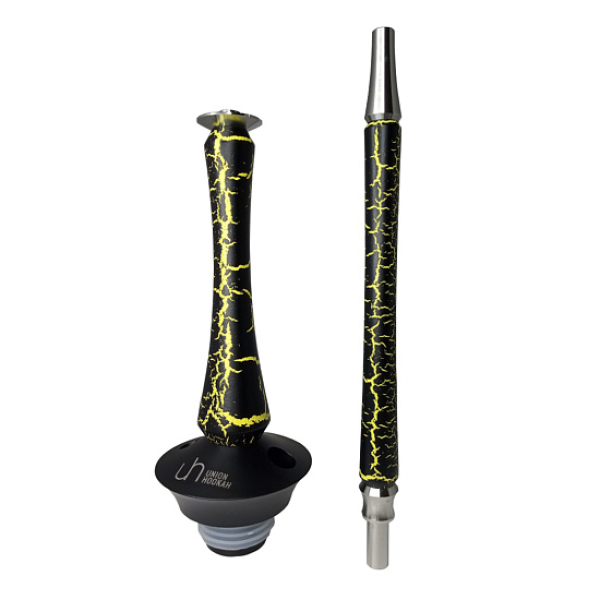 Кальян Union Hookah Sleek Кракле Желтый  в Ростове-на-Дону