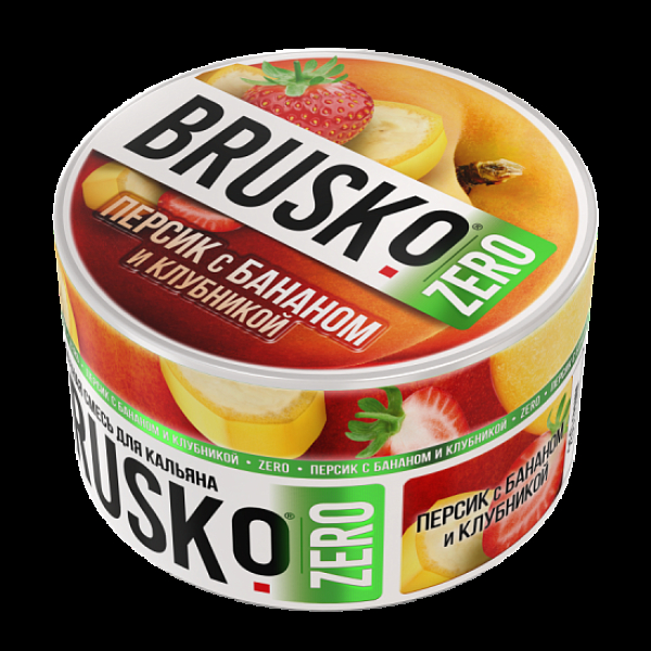 Смесь Brusko Персик С Бананом И Клубникой (Zero)  250 гр в Ростове-на-Дону