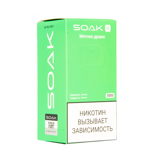 Soak R Мятное Драже 5000 Затяжек в Ростове-на-Дону