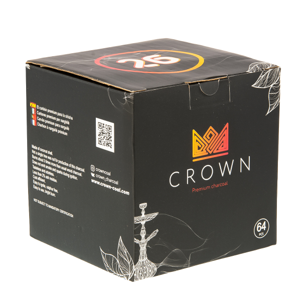 Уголь Crown Кокосовый 64 Шт (26 Мм) в Ростове-на-Дону