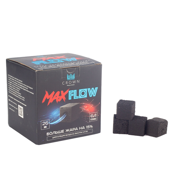 Уголь Crown Maxflow Кокосовый 64 Шт (26 Мм) в Ростове-на-Дону