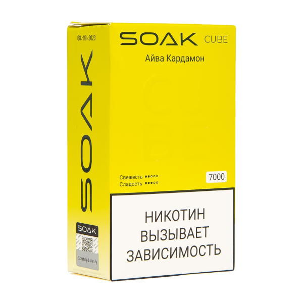 Soak Cube Айва Кардамон 7000 Затяжек в Ростове-на-Дону