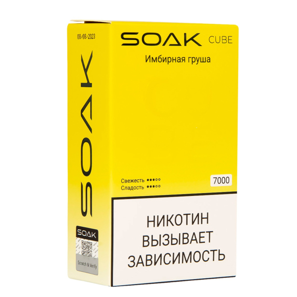 Soak Cube Имбирная Груша 7000 Затяжек в Ростове-на-Дону