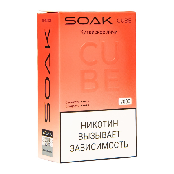 Soak Cube Китайское Личи 7000 Затяжек в Ростове-на-Дону