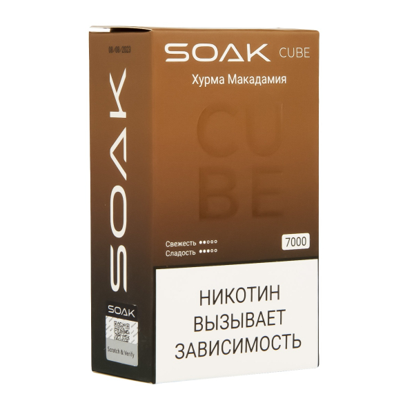 Soak Cube Хурма Макадамия 7000 Затяжек в Ростове-на-Дону