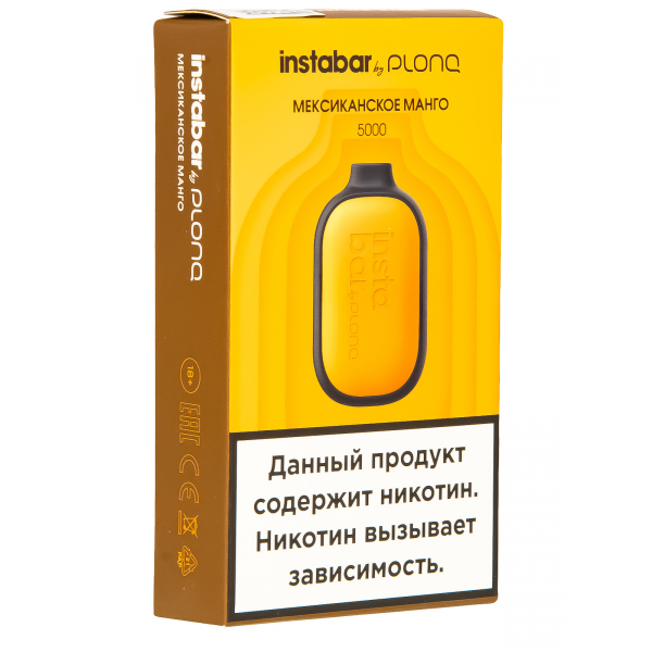 Plonq Instabar Мексиканское Манго (5000 Затяжек) 20 Мг в Ростове-на-Дону