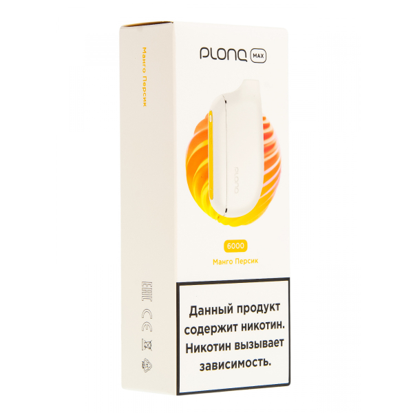 Plonq Max Манго Персик (6000 Затяжек) 20 Мг в Ростове-на-Дону