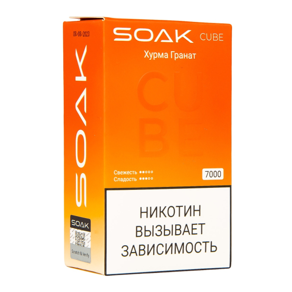 Soak Cube Хурма Гранат 7000 Затяжек в Ростове-на-Дону