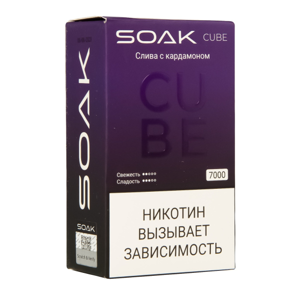 Soak Cube Слива С Кардамоном 7000 Затяжек в Ростове-на-Дону