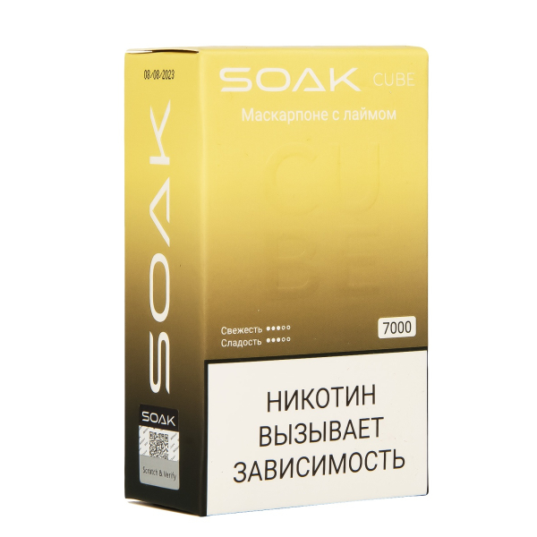 Soak Cube Маскарпоне С Лаймом 7000 Затяжек в Ростове-на-Дону