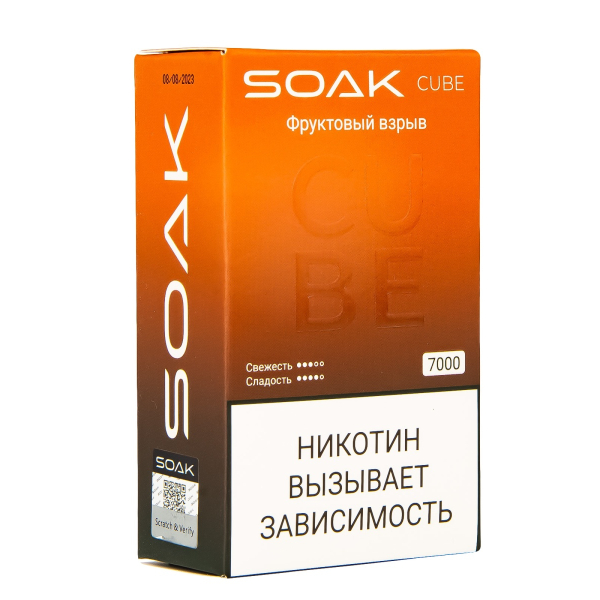 Soak Cube Фруктовый Взрыв 7000 Затяжек в Ростове-на-Дону