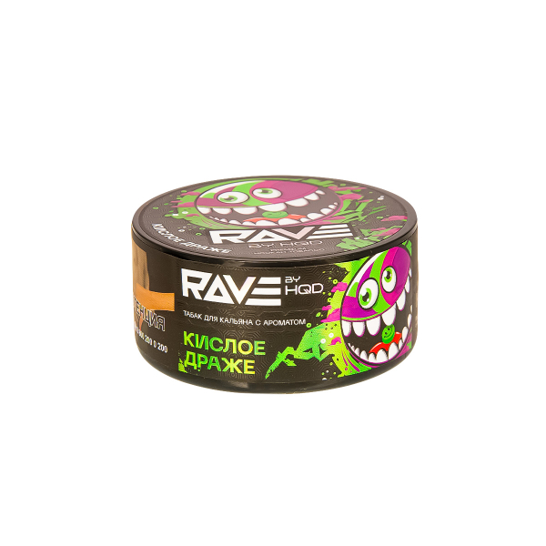 Табак Rave By Hqd Кислое Драже  25 грамм в Ростове-на-Дону