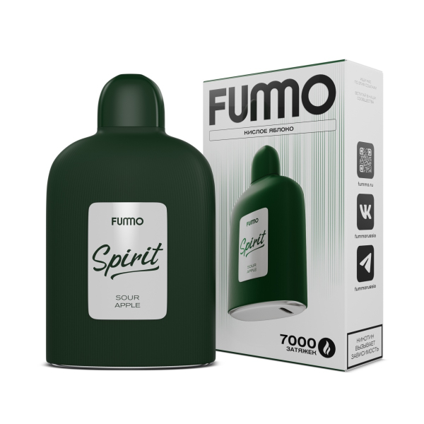Электронка Fummo Spirit Кислое Яблоко  в Ростове-на-Дону