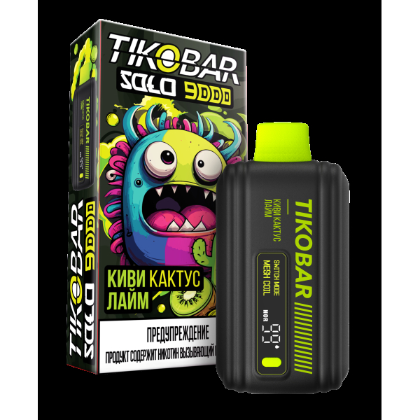 Электронка Tikobar Solo Киви Кактус Лайм 9000 Затяжек в Ростове-на-Дону