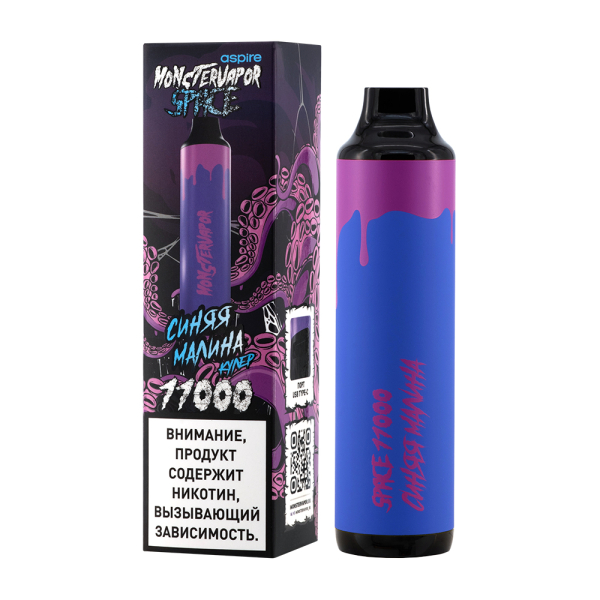 Электронка Monstervapor Space Синяя Малина (11000 Затяжек) в Ростове-на-Дону