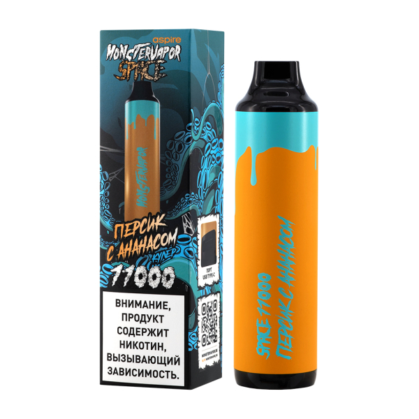 Электронка Monstervapor Space Персик И Ананас (11000 Затяжек) в Ростове-на-Дону