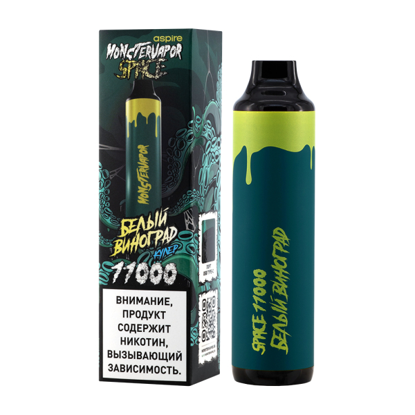 Электронка Monstervapor Space Белый Виноград (11000 Затяжек) в Ростове-на-Дону