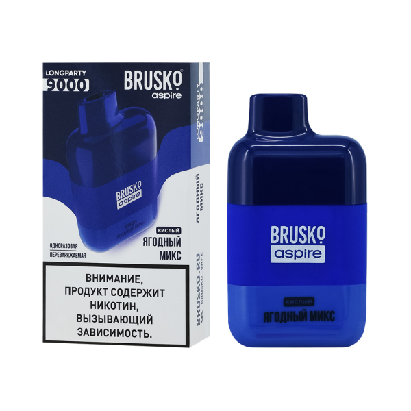 Электронка Brusko Longparty Ягодный Микс (9000 Затяжек) в Ростове-на-Дону