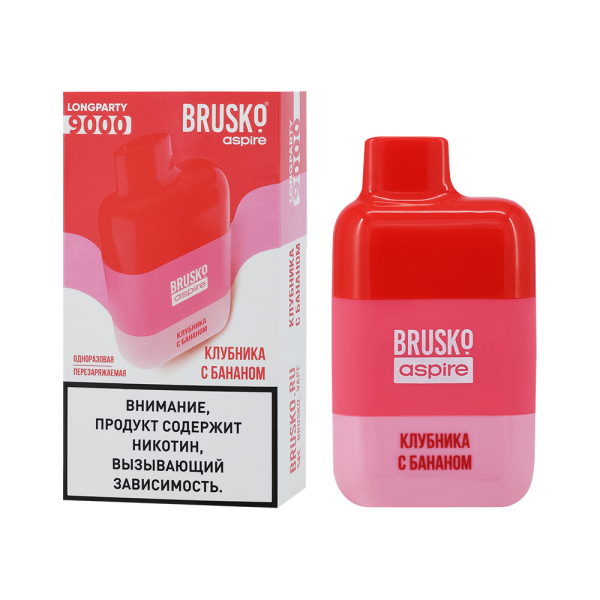 Электронка Brusko Longparty Клубника И Банан (9000 Затяжек) в Ростове-на-Дону