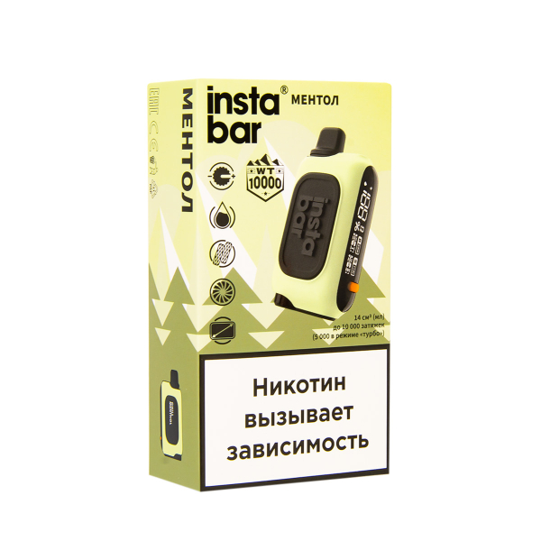Электронка Plonq Instabar Ментол (10000 Затяжек) 20 Мг в Ростове-на-Дону