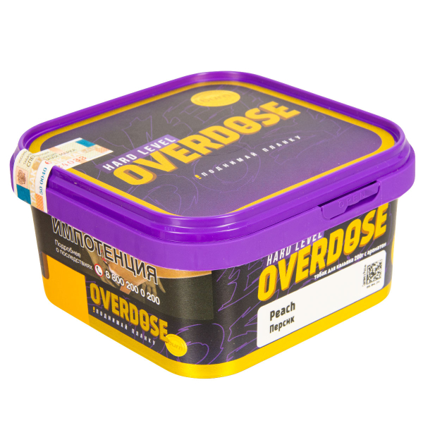 Табак Overdose Peach  200 грамм в Ростове-на-Дону