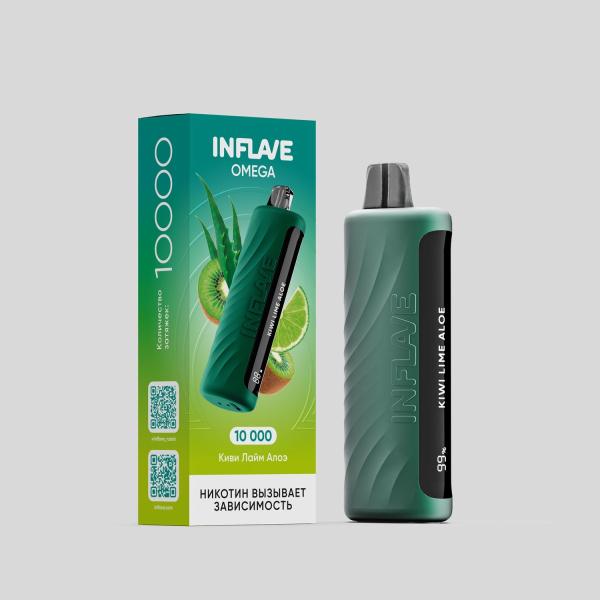Электронка Inflave Omega Киви Лайм Алоэ (10000 Затяжек) в Ростове-на-Дону