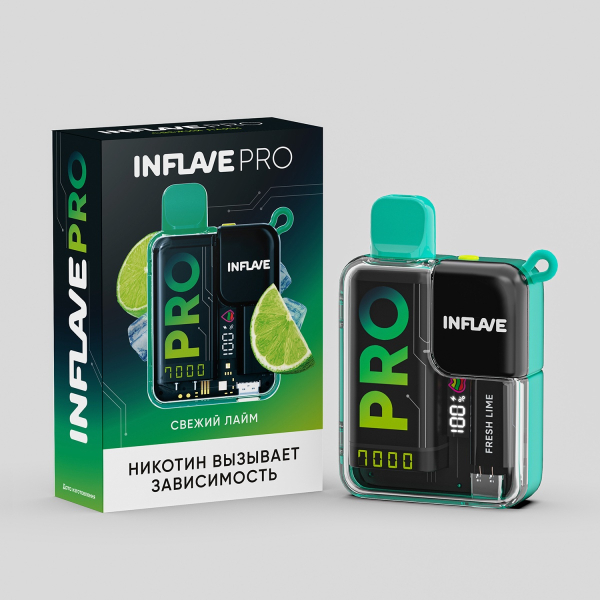 Электронка Inflave Pro Свежий Лайм (7000 Затяжек) в Ростове-на-Дону